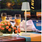 Lampada bistrot touch da tavolo a led ricaricabile usb 5 watt lume decorativo tripla colorazione di luce