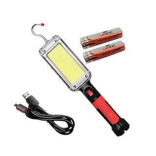 Torcia da lavoro led ricaricabile gancio 20W base calamitata a pinza