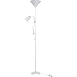 Lampada a piantana da terra con doppio paralume luce orientabile