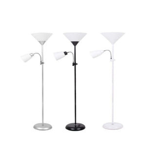 Lampada a piantana da terra con doppio paralume luce orientabile