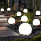 Lampada a sfera da giardino con picchetto illuminazione decorativa da esterno sfera da terra con attacco E27 varie dimensioni