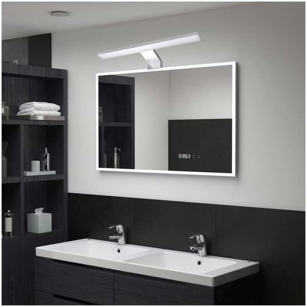 Vetrineinrete® Lampada per specchio da bagno con doppia istallazione 7 watt applique a luce naturale 4000k IP44