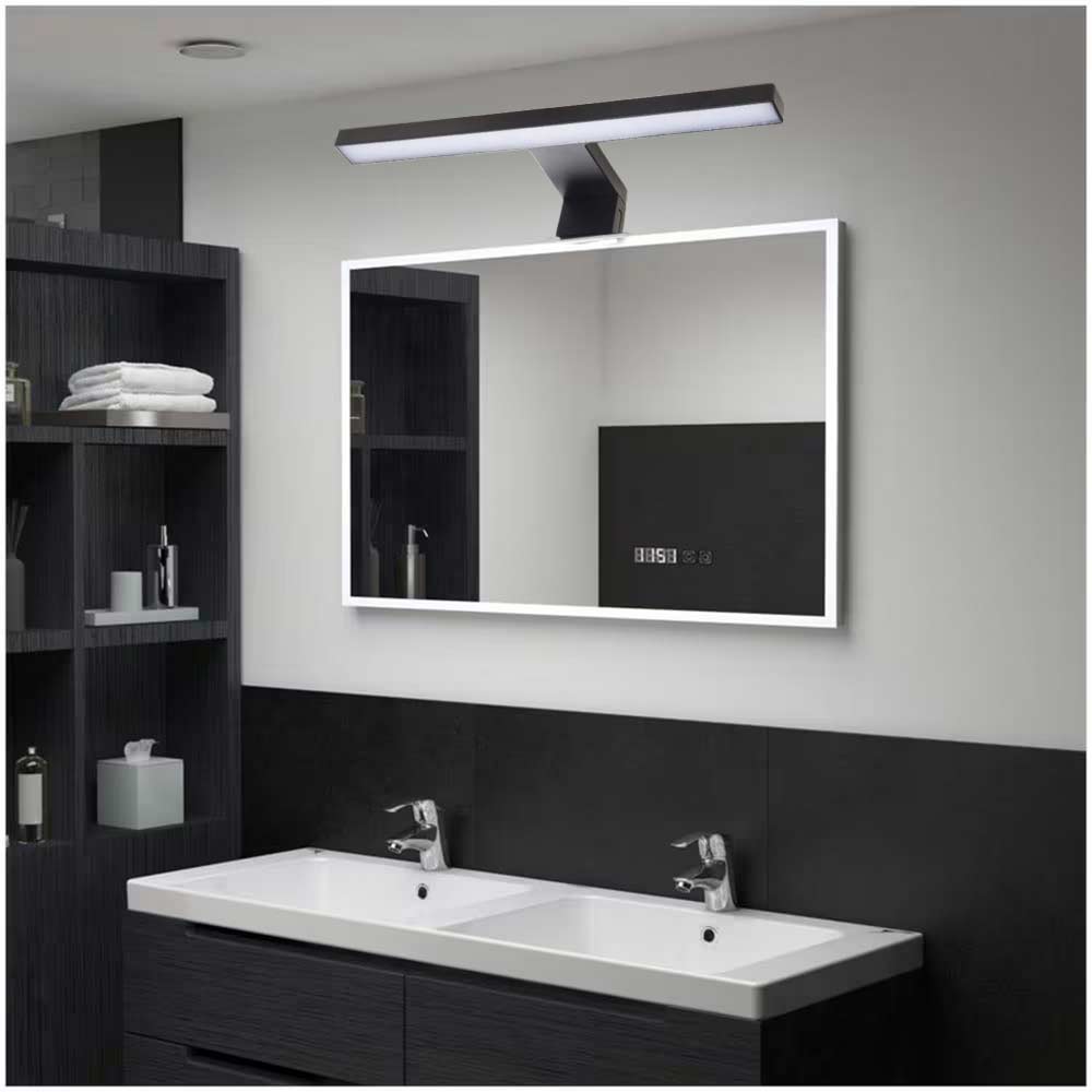 Vetrineinrete® Lampada per specchio da bagno con doppia istallazione 7 watt applique a luce naturale 4000k IP44