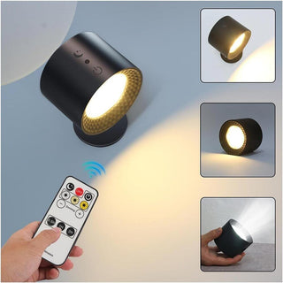 Applique LED touch telecomando ricaricabile 3 colori luce orientabile