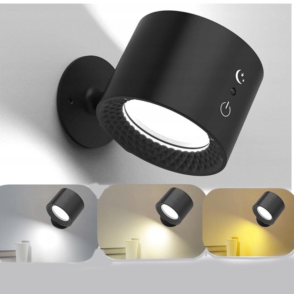 YiLaie Applique da Parete Interno, Lampada da Parete Senza Fili con Telecomando, 3 Temperature di Colore, Controllo Touch, Applique Ricaricabile da Parete 4000mAh, Magnetica Lampada Camera da Letto YiLaie Applique da Parete Interno, Lampada da Parete Senza Fili con Telecomando, 3 Temperature di Colore, Controllo Touch, Applique Ricaricabile da Parete 4000mAh, Magnetica Lampada Camera da Letto