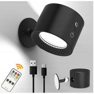 Applique LED touch telecomando ricaricabile 3 colori luce orientabile