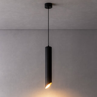 Lampadario a cilindro asimmetrico a sospensione con attacco gu10
