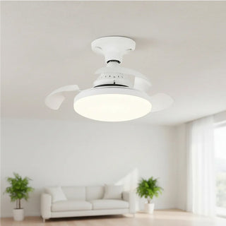 Lampadina E27 led 22W tecnologia CCT ventilatore da 10W con telecomando.