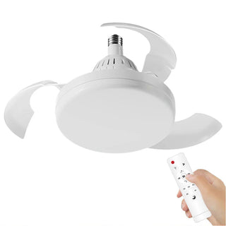 Lampadina E27 led 30W tecnologia CCT ventilatore da 10W con telecomando
