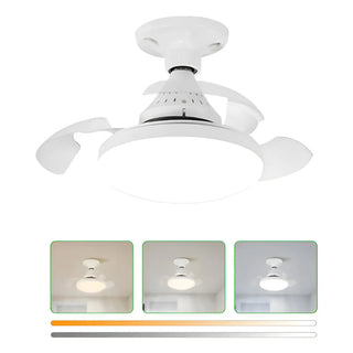 Lampadina E27 led 22W tecnologia CCT ventilatore da 10W con telecomando.