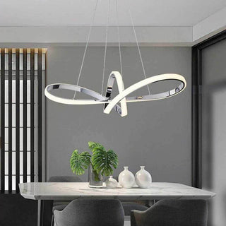 Lampadario led a forma di fiocco 38 watt CCT 3 temperature di luce
