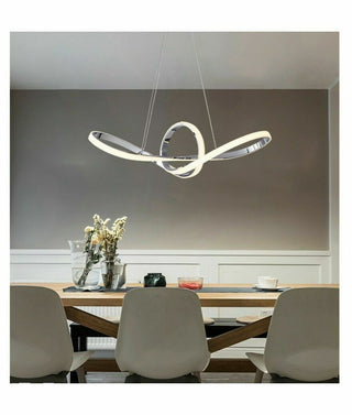 Lampadario led a forma di fiocco 38 watt CCT 3 temperature di luce