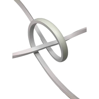 Lampadario led moderno bianco lampada 38 watt luce 6500k 4000k 3000k