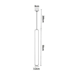 Lampadario da soffitto a led 3 watt punto luce di forma cilindrica