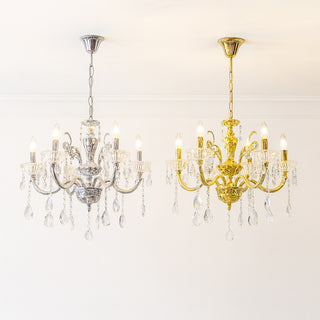 Lampadario con portalampada a candelabro 6 bracci lampada retrò E14