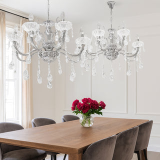 Lampadario con portalampada a candelabro 6 bracci lampada retrò E14