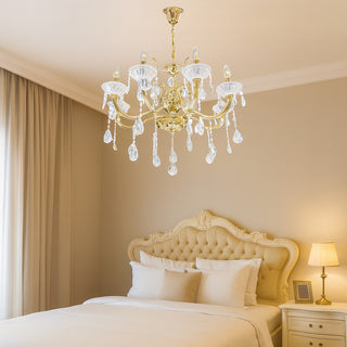 Lampadario con portalampada a candelabro 6 bracci lampada retrò E14