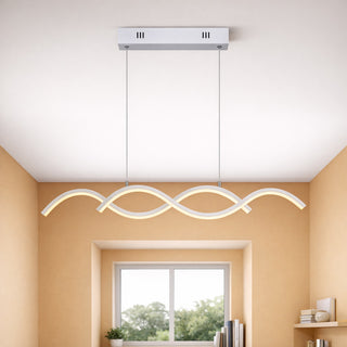 Lampadario led a sospensione 25 watt CCT switch  lampada twist bianco