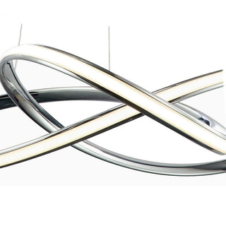 Lampadario led moderno intrecciato 60 watt cct 3 colorazione di luce