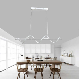 Lampadario led 36 watt twist bianco luce fredda calda naturale