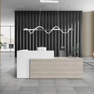Lampadario led 36 watt twist bianco luce fredda calda naturale