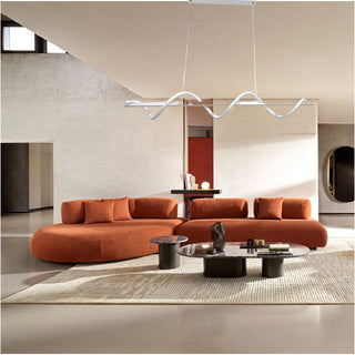 Lampadario led 36 watt twist bianco luce fredda calda naturale