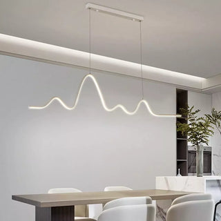 Lampadario moderno  zig zag led 25 watt bianco luce 6500k 3000k 4000k