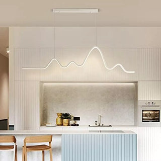 Lampadario moderno  zig zag led 25 watt bianco luce 6500k 3000k 4000k