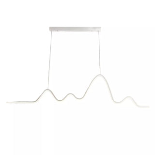 Lampadario moderno  zig zag led 25 watt bianco luce 6500k 3000k 4000k