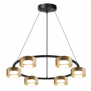 Lampadario moderno 6 luci gx53 con tecnologia CCT 3000k 4000k 6500k