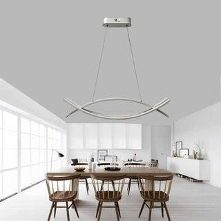 Lampadario LED sospensione 42W bianco luce fredda naturale moderna