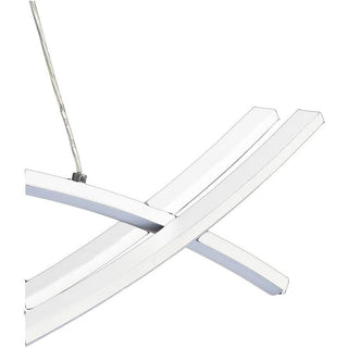 Lampadario LED sospensione 42W bianco luce fredda naturale moderna