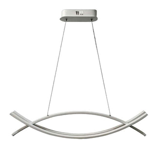 Lampadario LED sospensione 42W bianco luce fredda naturale moderna