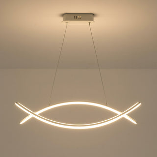 Lampadario LED moderno a sospensione 42 Watt bianco tecnologia CCT