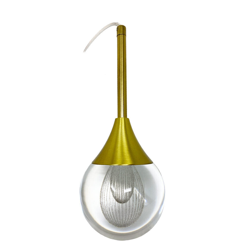 Lampadario pendente oro a led 5 watt lampada sospensione moderna in acrilico luce 6500k 3000k 4000k