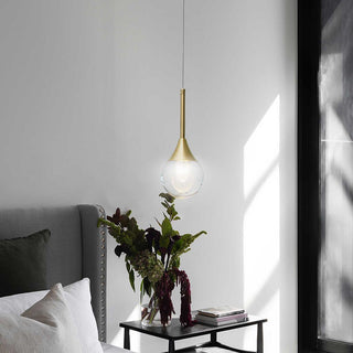 Lampadario pendente oro a led 5W in acrilico luce 6500k 3000k 4000k