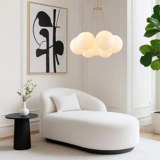 Lampadario a sospensione bronzo lampada minimal 7 sfere attacco G9