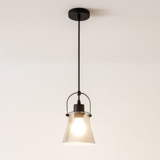 Lampadario in metallo con paralume in vetro lampada moderna E27