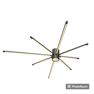 Plafoniera led 43 watt lampada moderna nera luce 6500k 3000k 4000k