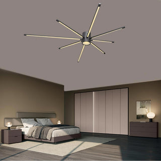 Plafoniera led 43 watt lampada moderna nera luce 6500k 3000k 4000k
