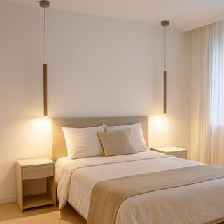 Lampada led 3W sospensione cilindrica lampadario moderno tecnologia CCT