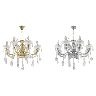 Lampadario con portalampada a candelabro 8 bracci lampada retrò E14