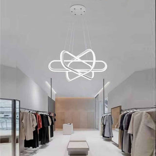 Lampadario sospensione led bianco 94 watt luce 6500k 3000k 4000k