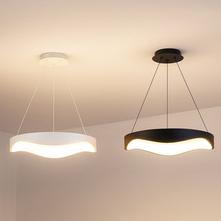 Lampadario led a onda 38 watt 3 colorazione di luce 6500k 3000k 4000k