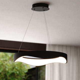 Lampadario led a onda 38 watt 3 colorazione di luce 6500k 3000k 4000k