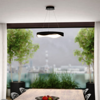 Lampadario led a onda 38 watt 3 colorazione di luce 6500k 3000k 4000k