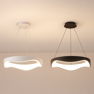 Lampadario led a onda 38 watt 3 colorazione di luce 6500k 3000k 4000k