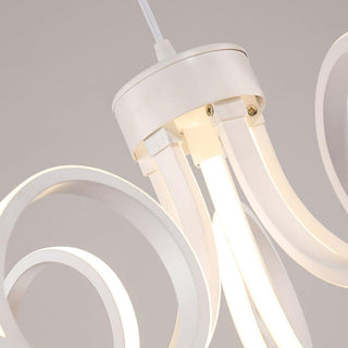 Lampadario LED 54W curvo a fiore 3 colori di luce tecnologia CCT