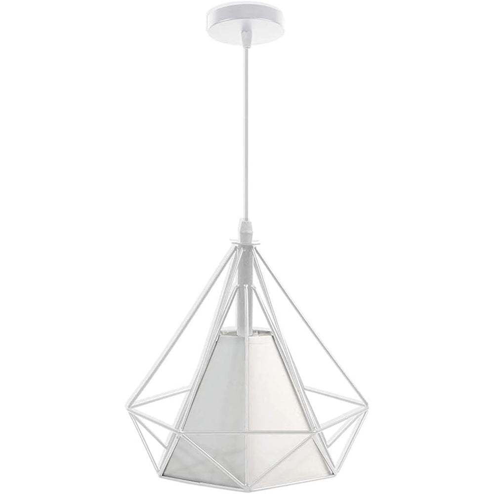 Lampadario da soffitto pendente a sospensione a forma di diamante con portalampada E27