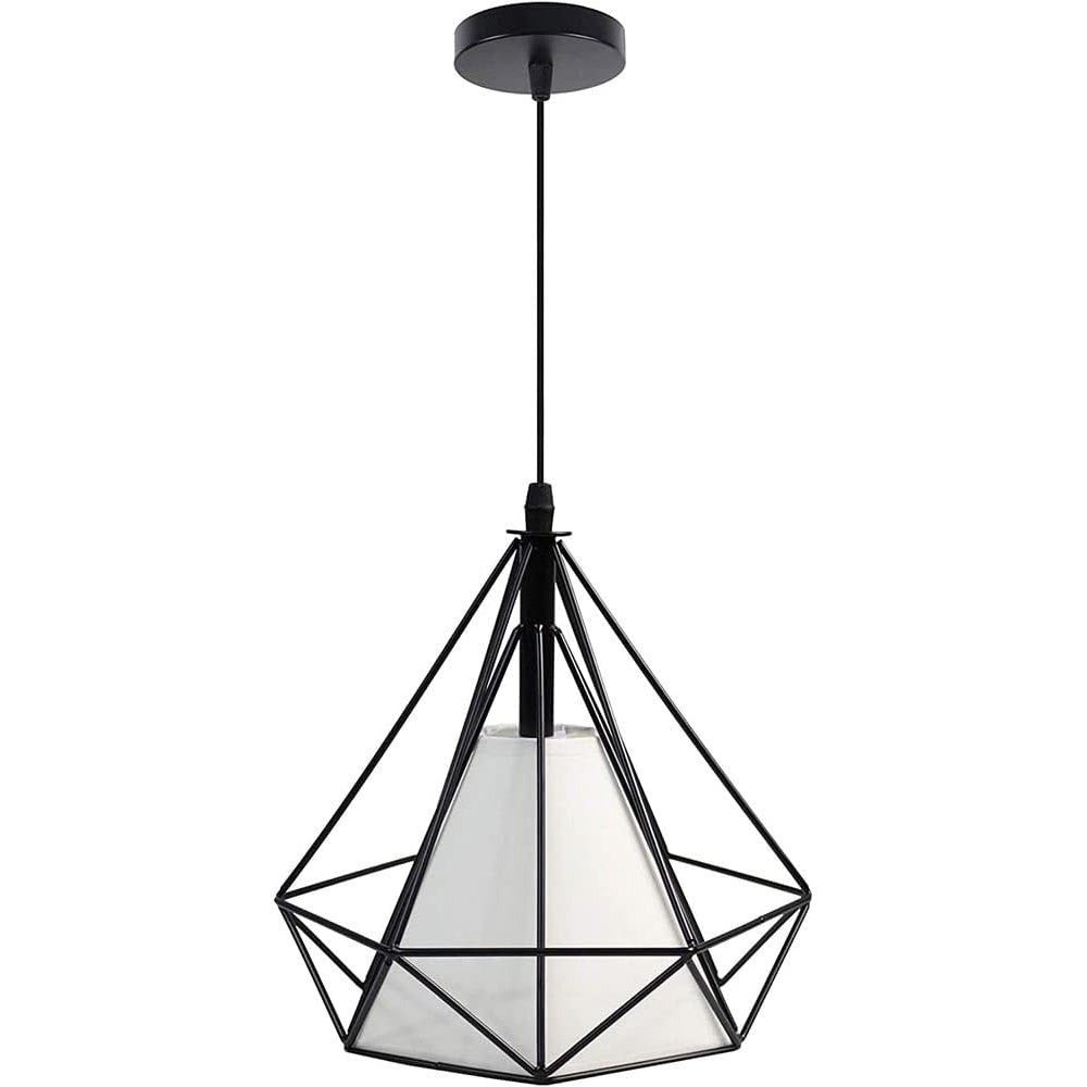 Lampadario da soffitto pendente a sospensione a forma di diamante con portalampada E27